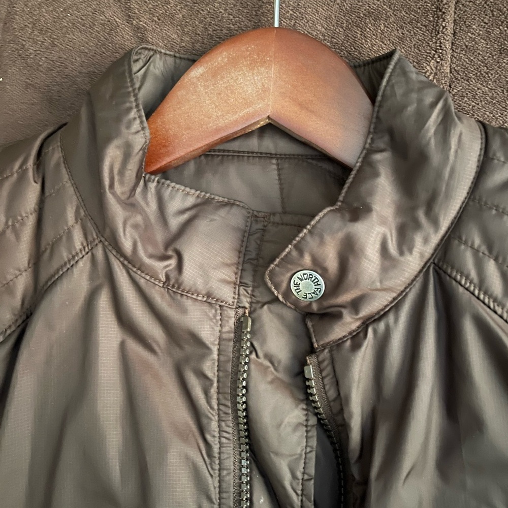 Rare North Face Reversible Cryptic Jacket Small F Medium Ripstop Chocolate Brown - Picture 4 of 16